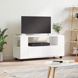 Gossi comoda tv, alb, 102x34,5x43 cm, lemn prelucrat