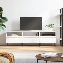 Gossi comoda tv, alb, 150x30x44,5 cm, lemn prelucrat