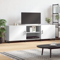 Gossi comoda tv, alb, 150x30x50 cm, lemn compozit