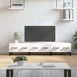 Gossi comoda tv, alb, 150x36x30 cm, lemn prelucrat