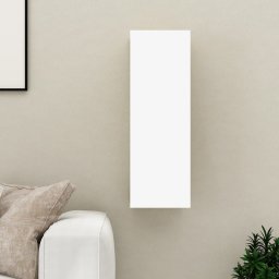 Gossi comoda tv, alb, 30,5x30x90 cm, lemn prelucrat
