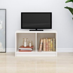 Gossi comoda tv, alb, 70x33x42 cm, lemn masiv de pin