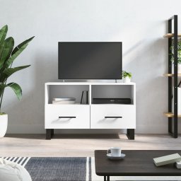 Gossi comoda tv, alb, 80x36x50 cm, lemn prelucrat