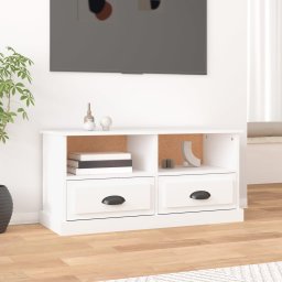 Gossi comoda tv, alb, 93x35,5x45 cm, lemn prelucrat