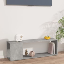 Gossi comoda tv, gri beton, 100x24x32 cm, lemn prelucrat