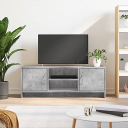 Gossi comoda tv, gri beton, 102x30x37,5 cm, lemn prelucrat