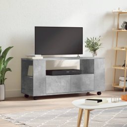 Gossi comoda tv, gri beton, 102x34,5x43 cm, lemn prelucrat