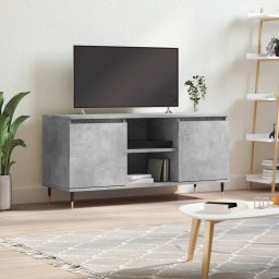 Gossi comoda tv, gri beton, 104x35x50 cm, lemn compozit