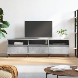 Gossi comoda tv, gri beton, 150x30x44,5 cm, lemn prelucrat