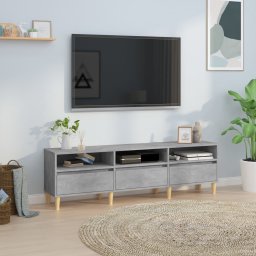 Gossi comoda tv, gri beton, 150x30x44,5 cm, lemn prelucrat
