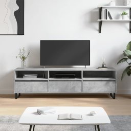 Gossi comoda tv, gri beton, 150x30x44,5 cm, lemn prelucrat