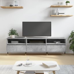 Gossi comoda tv, gri beton, 150x30x44,5 cm, lemn prelucrat