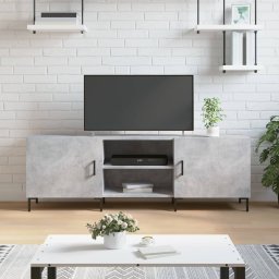 Gossi comoda tv, gri beton, 150x30x50 cm, lemn compozit