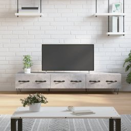 Gossi comoda tv, gri beton, 150x36x30 cm, lemn prelucrat