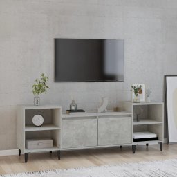 Gossi comoda tv, gri beton, 160x35x55 cm, lemn prelucrat
