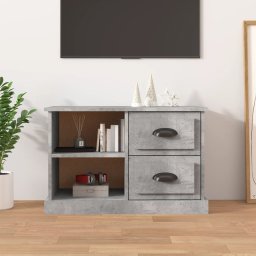 Gossi comoda tv, gri beton, 73x35,5x47,5 cm, lemn prelucrat