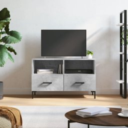 Gossi comoda tv, gri beton, 80x36x50 cm, lemn compozit