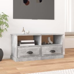 Gossi comoda tv, gri beton, 93x35,5x45 cm, lemn prelucrat