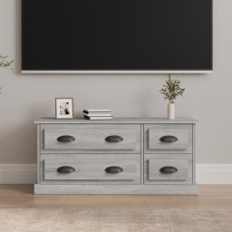 Gossi comoda tv, gri sonoma, 100x35,5x45 cm, lemn prelucrat