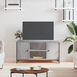 Gossi comoda tv, gri sonoma, 100x40x50 cm, lemn prelucrat