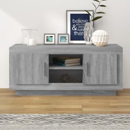 Gossi comoda tv, gri sonoma, 102x35x45 cm, lemn prelucrat