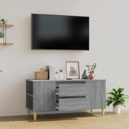 Gossi comoda tv, gri sonoma, 102x44,5x50 cm, lemn prelucrat