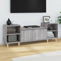 Gossi comoda tv, gri sonoma, 160x35x55 cm, lemn prelucrat