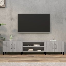 Gossi comoda tv, gri sonoma, 180x31,5x40 cm, lemn prelucrat