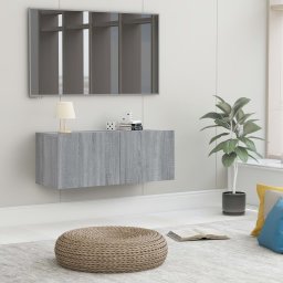 Gossi comoda tv, gri sonoma, 80x30x30 cm, lemn prelucrat