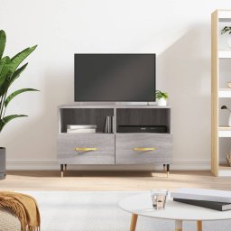 Gossi comoda tv, gri sonoma, 80x36x50 cm, lemn prelucrat