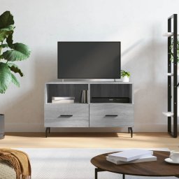 Gossi comoda tv, gri sonoma, 80x36x50 cm, lemn prelucrat