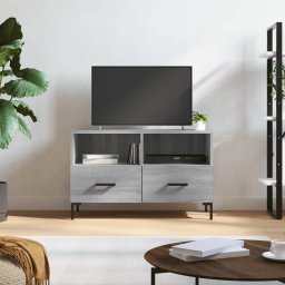 Gossi comoda tv, gri sonoma, 80x36x50 cm, lemn prelucrat