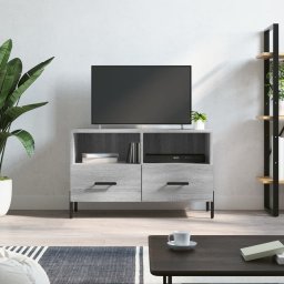 Gossi comoda tv, gri sonoma, 80x36x50 cm, lemn prelucrat