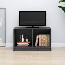 Gossi comoda tv, gri, 70x33x42 cm, lemn masiv de pin