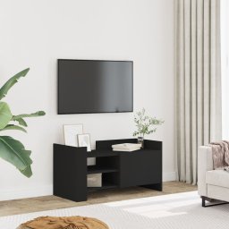 Gossi comoda tv, negru, 80x35x40 cm, lemn prelucrat