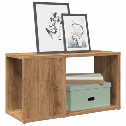 Gossi comoda tv, stejar artizanal, 60x24x32 cm, lemn compozit