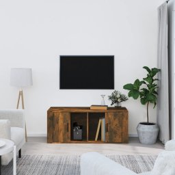 Gossi comoda tv, stejar fumuriu, 100x35x40 cm, lemn prelucrat