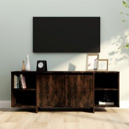 Gossi comoda tv, stejar fumuriu, 130x35x50 cm, pal
