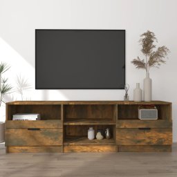 Gossi comoda tv, stejar fumuriu, 150x33,5x45 cm, lemn prelucrat