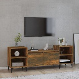 Gossi comoda tv, stejar fumuriu, 160x35x55 cm, lemn prelucrat