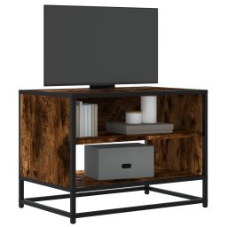 Gossi comoda tv, stejar fumuriu, 61x40x46 cm lemn prelucrat si metal
