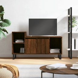 Gossi comoda tv, stejar maro, 100x35x55 cm, lemn prelucrat