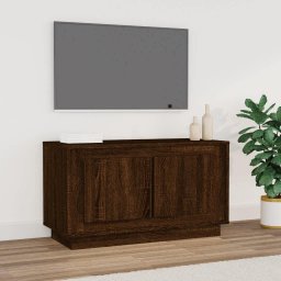 Gossi comoda tv, stejar maro, 80x35x45 cm, lemn prelucrat