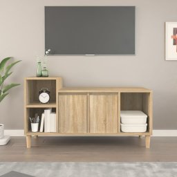 Gossi comoda tv, stejar sonoma, 100x35x55 cm, lemn prelucrat