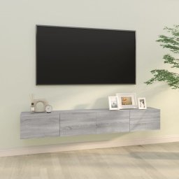 Gossi comode tv, 2 buc., gri sonoma, 100x30x30 cm, lemn prelucrat