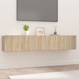 Gossi comode tv, 2 buc., stejar sonoma, 80x30x30 cm, lemn compozit