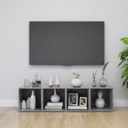 Gossi comode tv, 4 buc., gri beton, 37x35x37 cm, pal