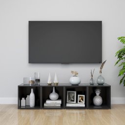 Gossi comode tv, 4 buc., gri, 37x35x37 cm, pal
