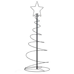 Gossi con de lumina pentru brad de craciun 80 led-uri alb cald 120 cm
