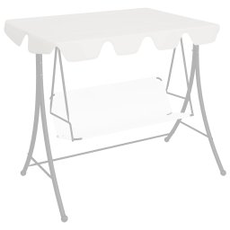 Gossi copertina de rezerva leagan gradina, alb, 150/130x105/70 cm